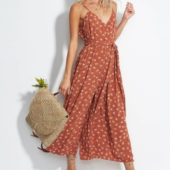 Billabong Pants - Billabong floral Jumpsuit/Romper